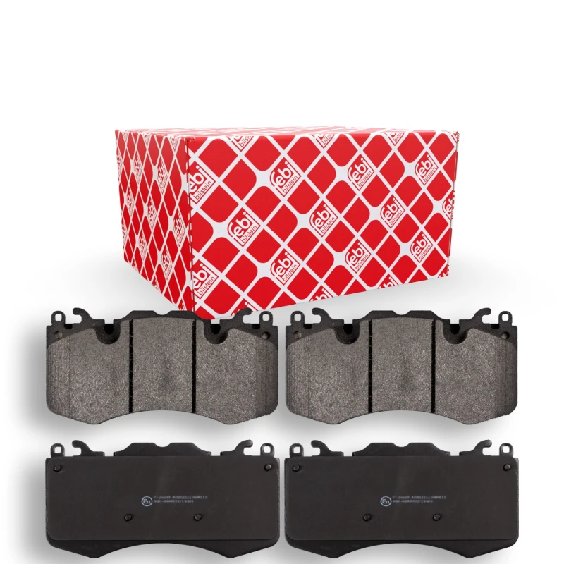Image of FEBI BILSTEIN 116126 Brake pad set Front Axle, prepared for wear warning indicator Brake Pad Set,disc brake (402)