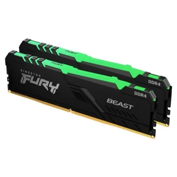 Image of Kingston FURY Beast RGB 32GB (2x 16GB) 3600MHz DDR4 Memory - Desktop