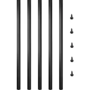 Image of VEVOR Deck Balusters Metal Deck Spindles 101 Pack inch cm Aluminum Alloy Railing