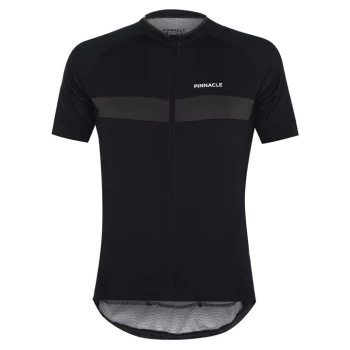 image of Pinnacle Race Short Sleeve Cycling Jersey Mens - Black/White