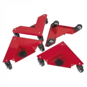 image of Corner Transport Dollies Set of 4 150KG Capacity