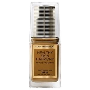 Image of Max Factor Healthy Skin Harmony Foundation Soft Sable 100 Nude