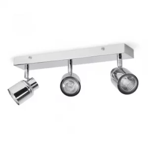 Image of Benton IP44 3-Way Adjustable Bar Light in Chrome