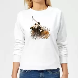 image of The Lord Of The Rings Legolas Womens Sweatshirt - White - M