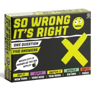 Image of So Wrong It's Right Board Game