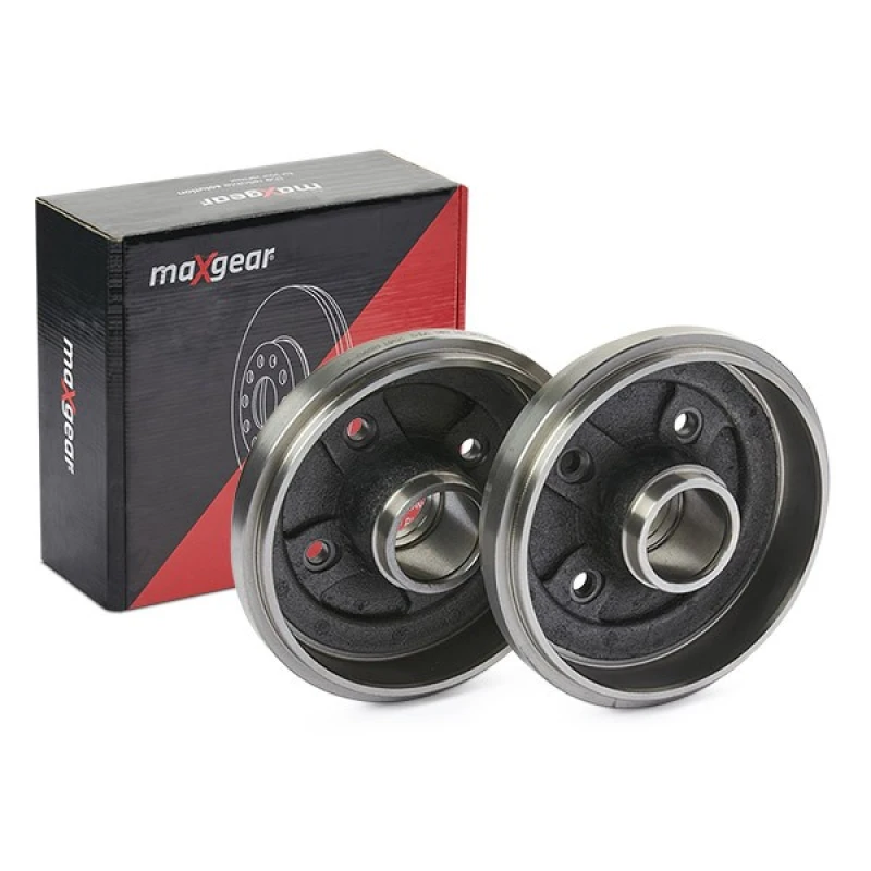 Image of MAXGEAR 19-2625 Brake Drum Rear Axle, 208mm, without wheel studs Brake Drum (123)