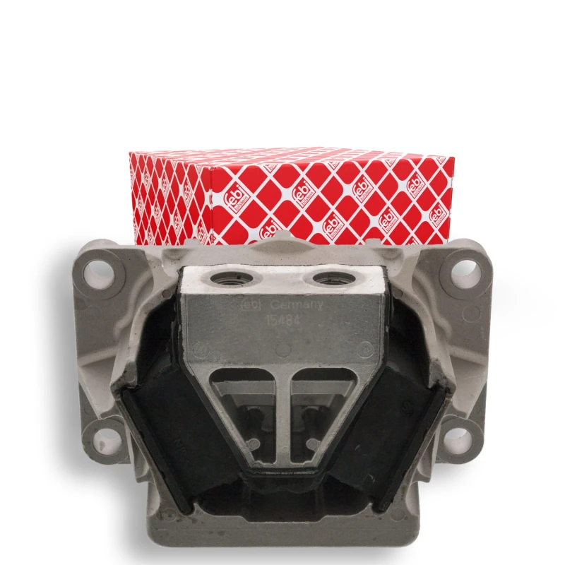 Image of FEBI BILSTEIN 15484 Engine mount Front, Rubber-Metal Mount Cast Aluminium Engine Mounting (247)