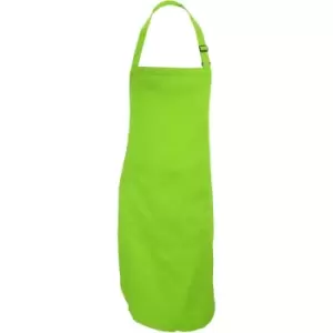 Image of Dennys Adults Unisex Catering Bib Apron With Pocket (One Size) (Light Olive) - Light Olive