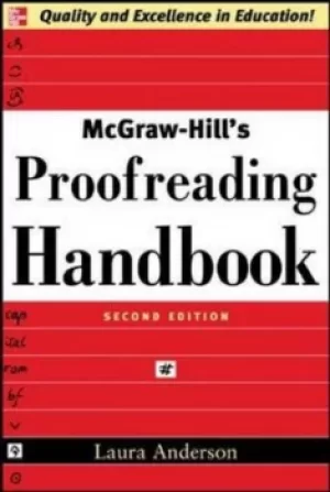 Image of McGraw-Hills proofreading handbook by Laura Killen Anderson
