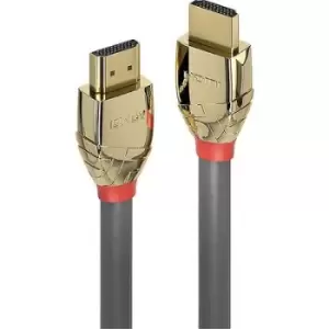 Image of LINDY Cable HDMI-A plug, HDMI-A plug 1m Grey 37601 HDMI cable
