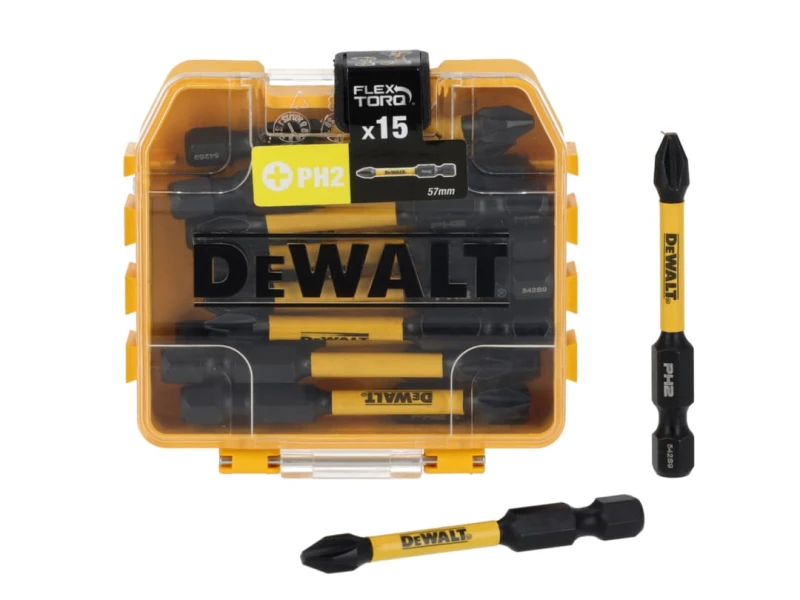 Image of DEWALT Power Tools DT70913T FlexTORQ Bits PH2 x 57mm (Tic Tac of 15) DT70913T-QZ