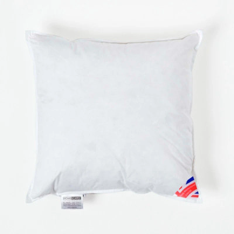 Image of Homescapes Duck Down Cushion Pads Inner Insert Filler Machine Washable 40 X 40 Cm (16 X 16")