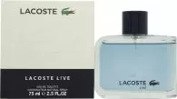 image of Lacoste LIVE Eau de Toilette For Him 75ml