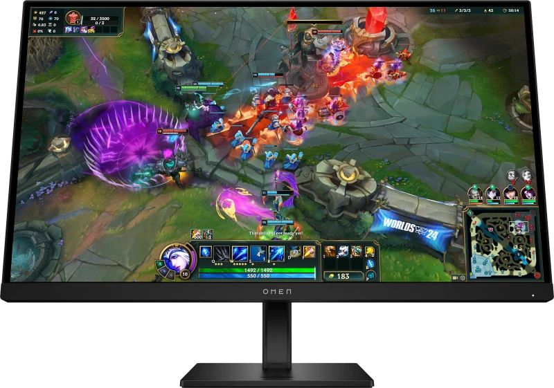 Image of HP OMEN 27" Quad HD 280Hz Gaming Monitor with FreeSync Premium and NVidia G-Sync - Black