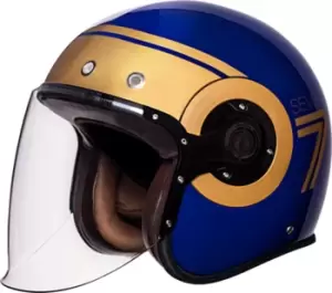 Image of SMK Eldorado Seven Jet Helmet, blue, Size XS, blue, Size XS