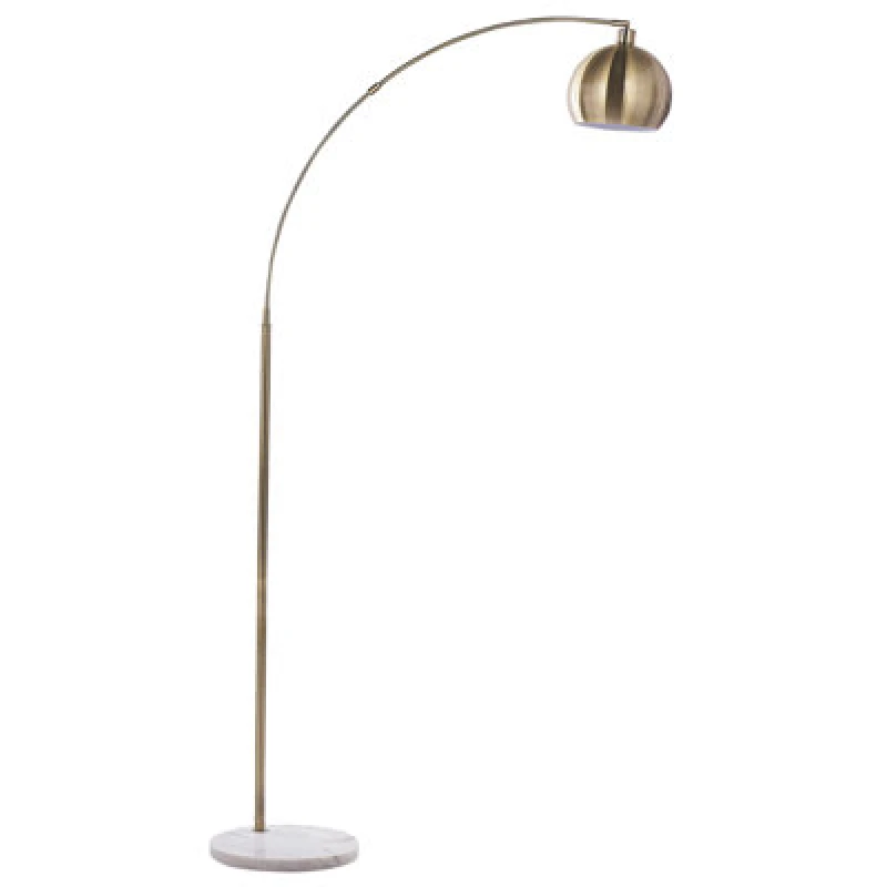 Image of Beliani Floor Lamp Paroo Metal Brass