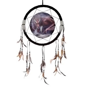 image of Lisa Parker Alliance Dragon and Wolf Dreamcatcher 16cm