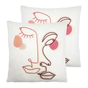 Image of Furn. Duo Twin Pack Polyester Filled Cushions Multi