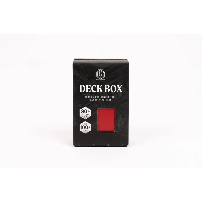 Image of Asmodee DECK BOX RED V2 - Black One Size