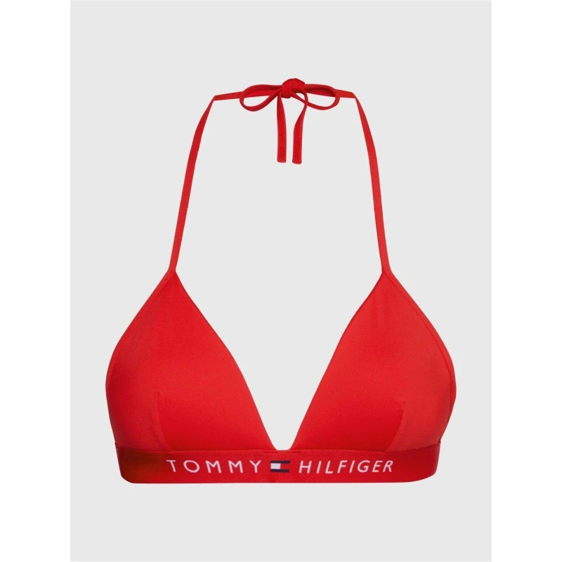 Image of Tommy Hilfiger Fixed Triangle Bikini Top Primary Red female 12 (M)