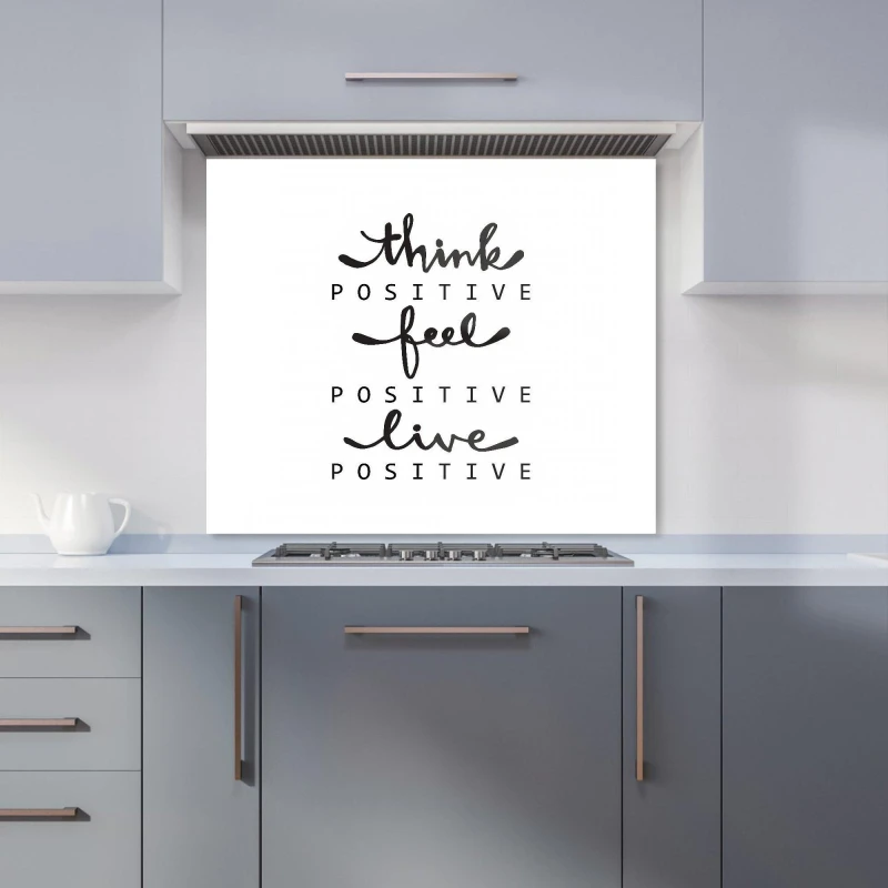 Image of Warren Reed - Designer Scandinavian Style Foliage Kitchen Splashback in Black Size: 700mm x 650mm Black Unisex 700mm x 650mm