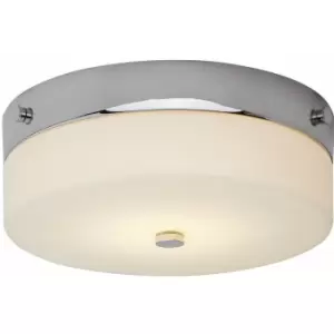 Image of Loops - 1 Bulb Flush Light Low Ceiling Polished Chrome LED GX53 9W Bulb