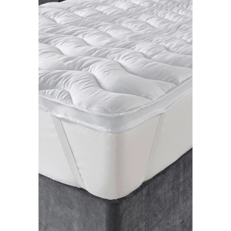 Image of Downland Air Fresh Mattress Topper - White White Single