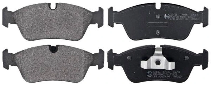 Image of A.B.S. 37436 Brake pad set prepared for wear warning indicator Brake Pad Set,disc brake (402)