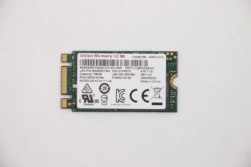 Image of Lenovo UMIS M610 128G M.2 PCIe