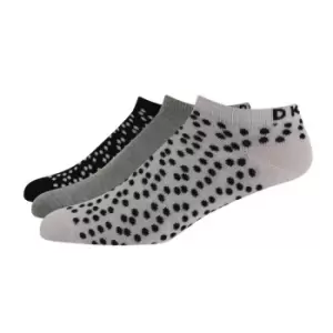 Image of DKNY Poppy Liner 3 Pack of Socks Womens - Multi