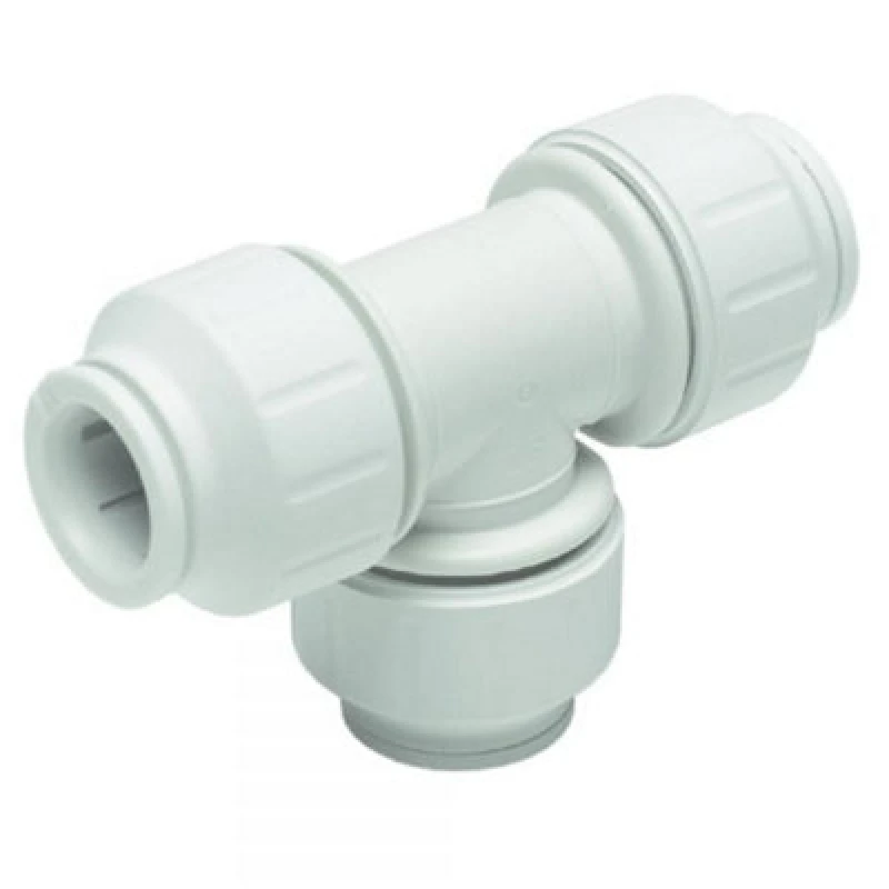 Image of John Guest Equal Tee 28mm (Pack Of 2) White