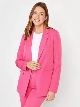 image of Long Tall Sally Pink Hazel Blazer, Pink, Size 12, Women