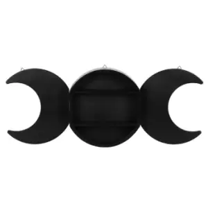 Image of Triple Moon Wooden Shelving Display