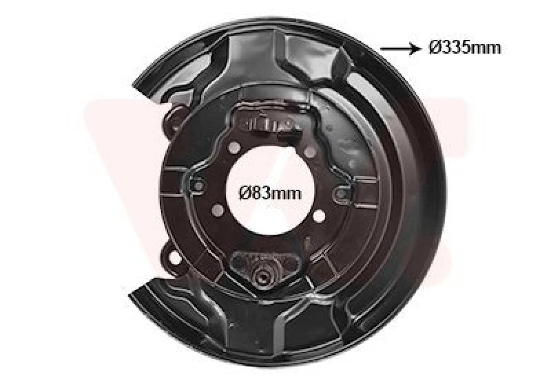 Image of VAN WEZEL Brake disc backing plate VAN WEZEL 5308373