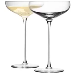 Image of LSA Wine Champagne Saucers - Clear