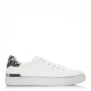 Image of M by Moda Metal Balina Trainers - WHT/MONO SNAKE