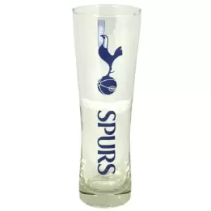 image of Tottenham Hotspur FC Official Wordmark Football Crest Peroni Pint Glass (One Size) (Clear)