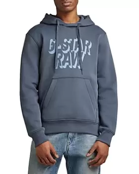 Image of G-star Raw Retro Shadow Logo Print Regular Fit Hoodie