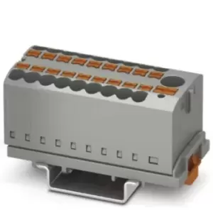 image of Phoenix Contact 19 Way Distribution block, 26 12 AWG, 24 A, 41 A @ 6 mm, 0.14 4mm, Push In