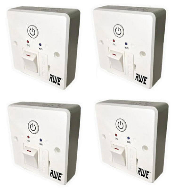 Image of Awe 4X 13A Smart WiFi Fused Timer Spur Electric Heating Immersers Towel Rails & Lighting 5Yr Warranty Alexa & Google Voice Control