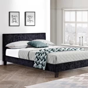Image of Berlin Crushed Velvet Bed Frame Black