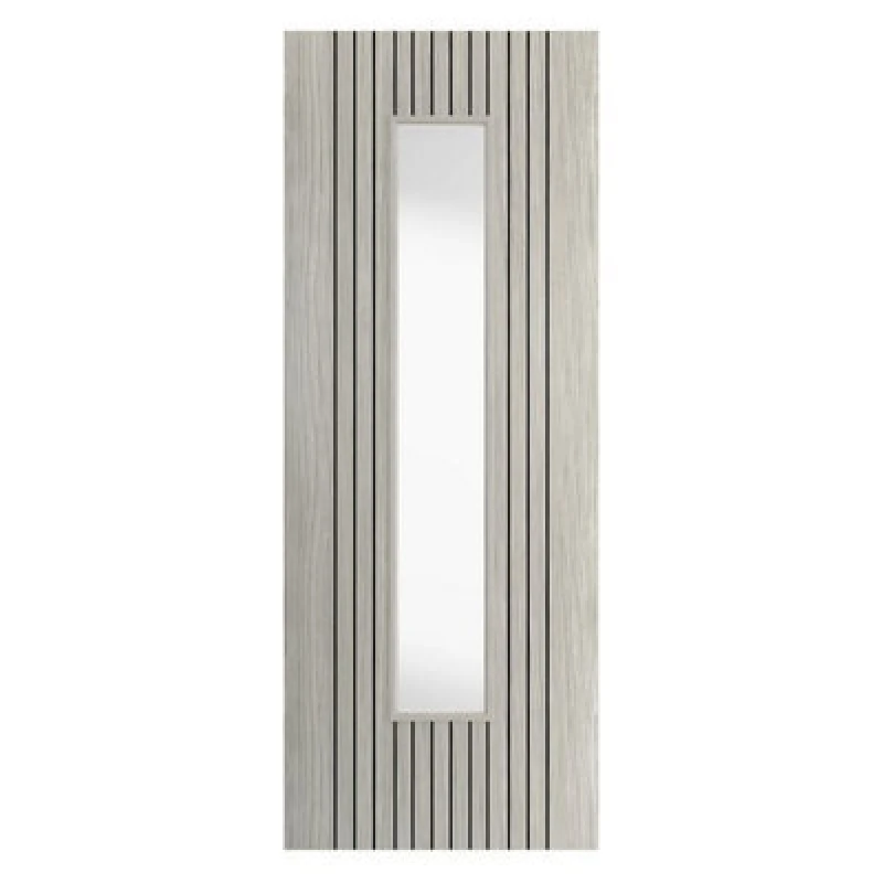 Image of JB Kind Doors Aria Grey Glazed Internal Laminate Door