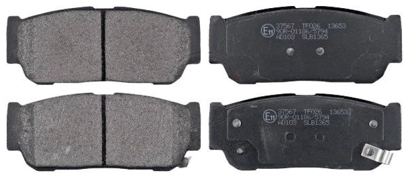 Image of A.B.S. 37567 Brake pad set with acoustic wear warning Brake Pad Set,disc brake (402)