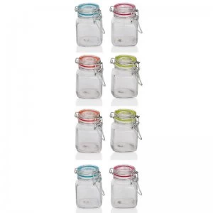 image of Sabichi 8 Piece Mini Glass Storage Jars