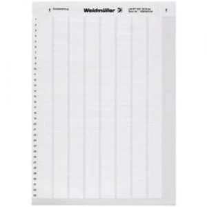 Image of Cable identifier LaserMark 12.7 x 18mm Label colour White Weidmueller 1695711044 LM WritoOn 18X34 WS No. of labels 88