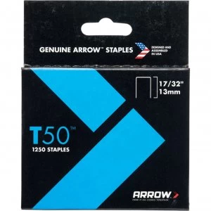 image of Arrow T50 Ceiltile Staples 13mm Pack of 1250