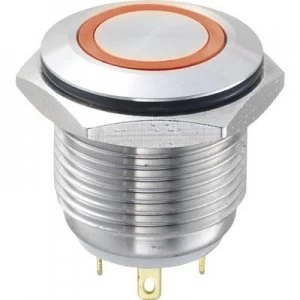 Image of TRU COMPONENTS GQ16F 10EJR12V Tamper proof pushbutton 48 Vdc 2 A 1 x OffOn IP65 momentary