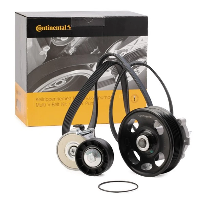 Image of Water Pump + V-Ribbed Belt Kit CONTITECH 6PK1360WP1