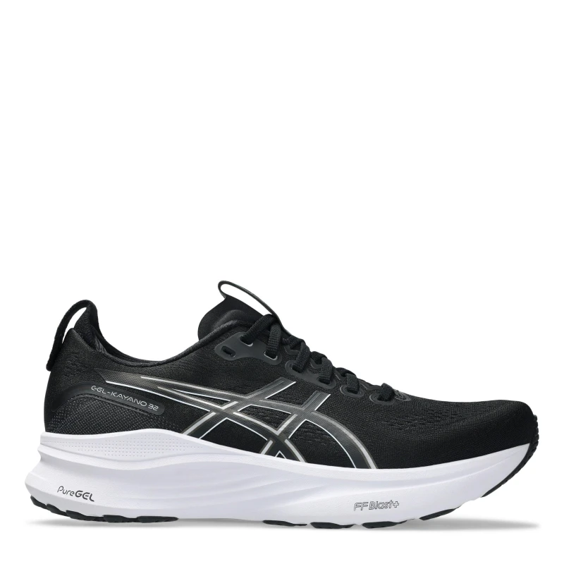 Image of Asics Gel-Kayano 32 Shoes Black White AW25, Size 42 - EUR