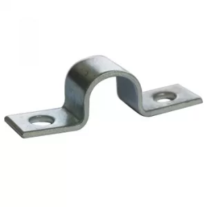 Image of 8mm x 1 Mild Steel with Zinc Plated CR3 Finish Full SADDLE Clamp Light 10 Pack